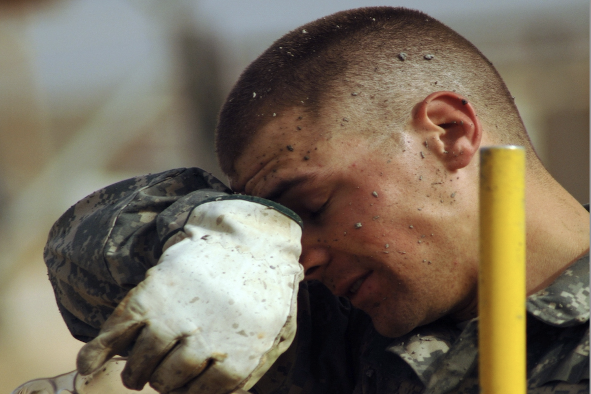 En nage de la retraite
