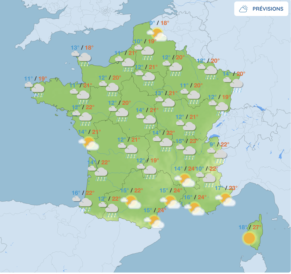 Météo fronce