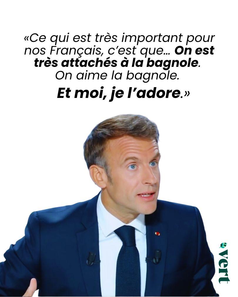 Emmanuel Macron «adore la bagnole»