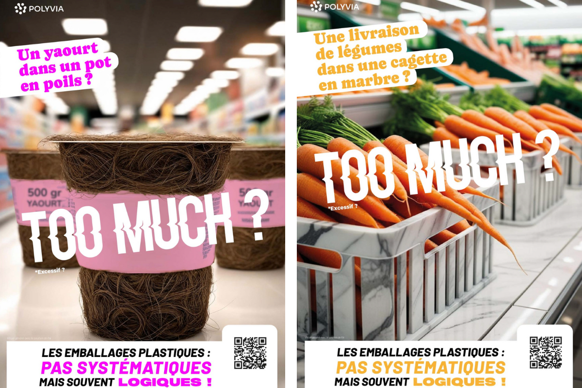 «Un yaourt dans un pot en poils ?» : les publicités «Too much» des lobbies du plastique font grincer des dents jusqu’au ministère