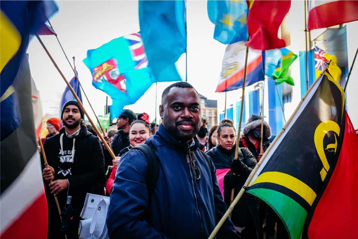 Lorenzo Raplili, unique « guerrier » de Vanuatu à Glasgow