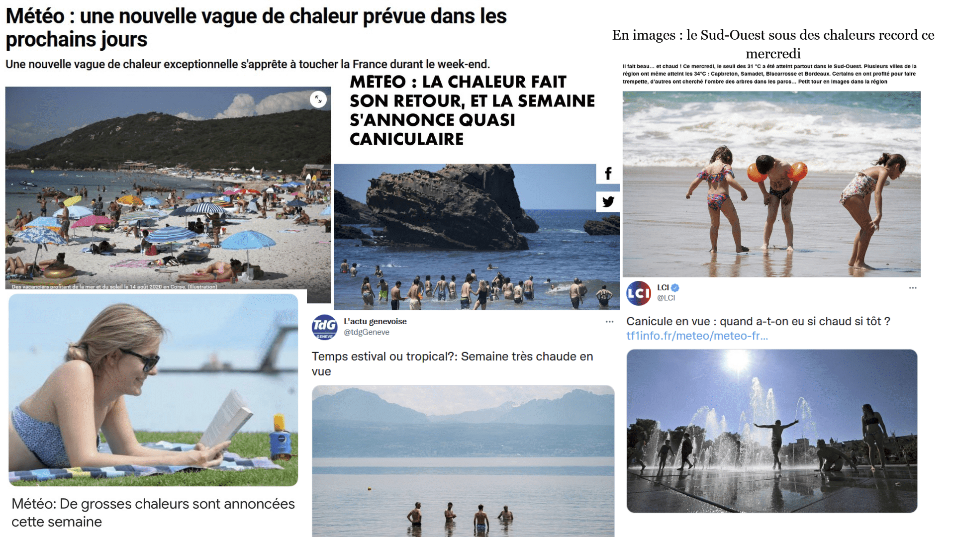 Et si les médias arrêtaient les images de plage et de crèmes glacées pour illustrer les vagues de chaleur ?