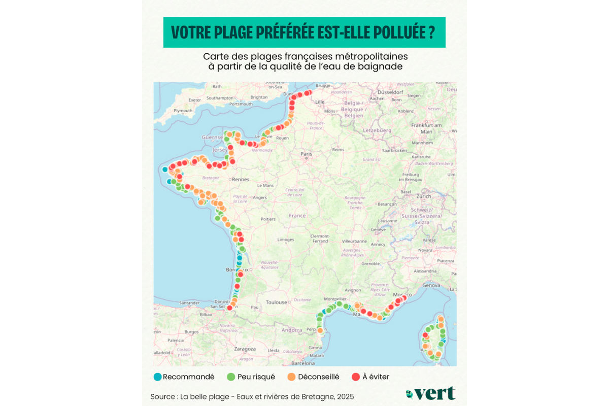 Baignable ou pas ? La carte de France de la pollution des plages en 2025