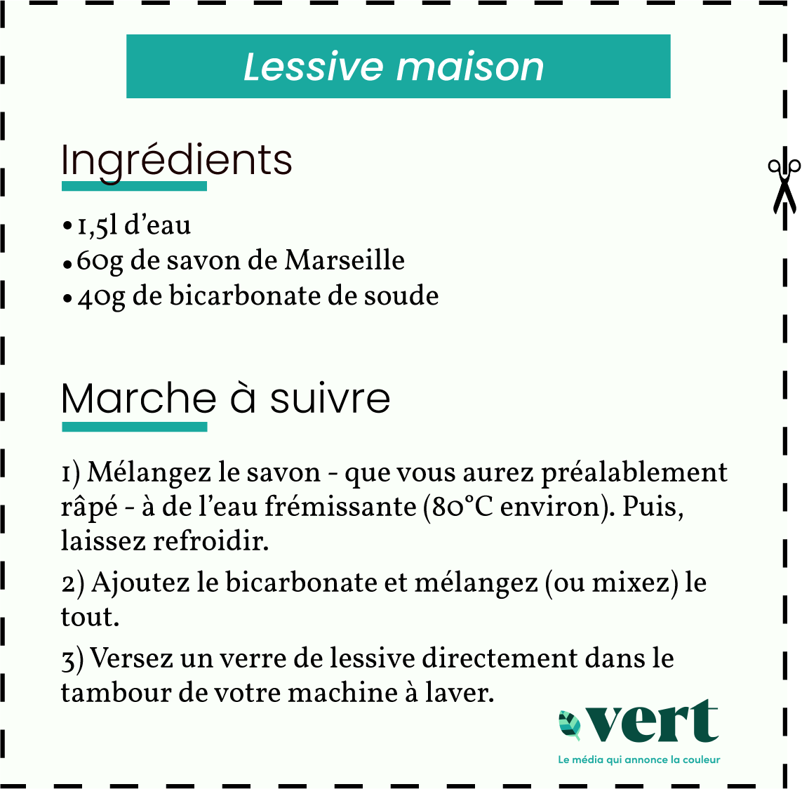VendreDIY : la lessive maison