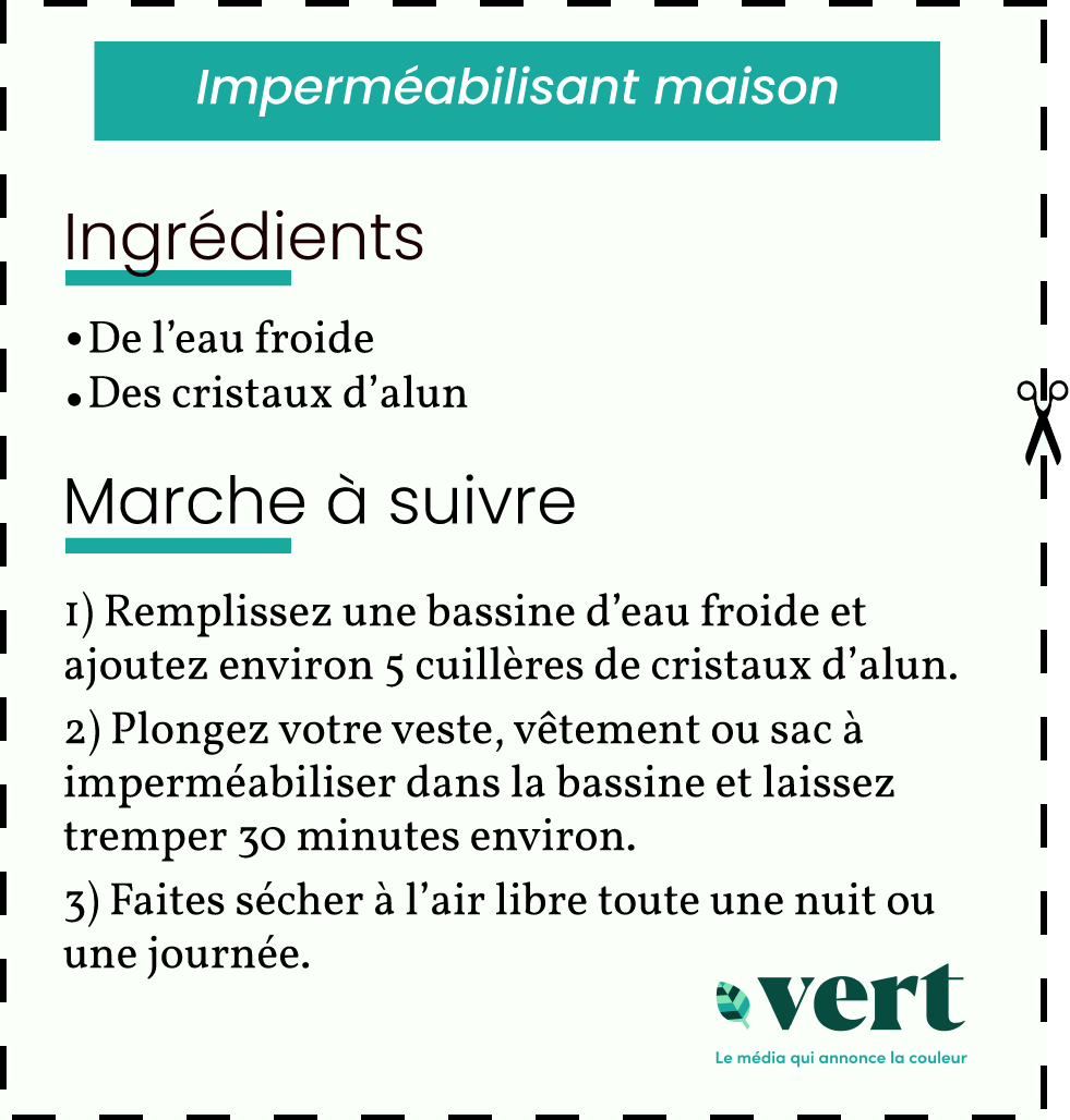 VendreDIY : l&rsquo;imperméabilisant naturel