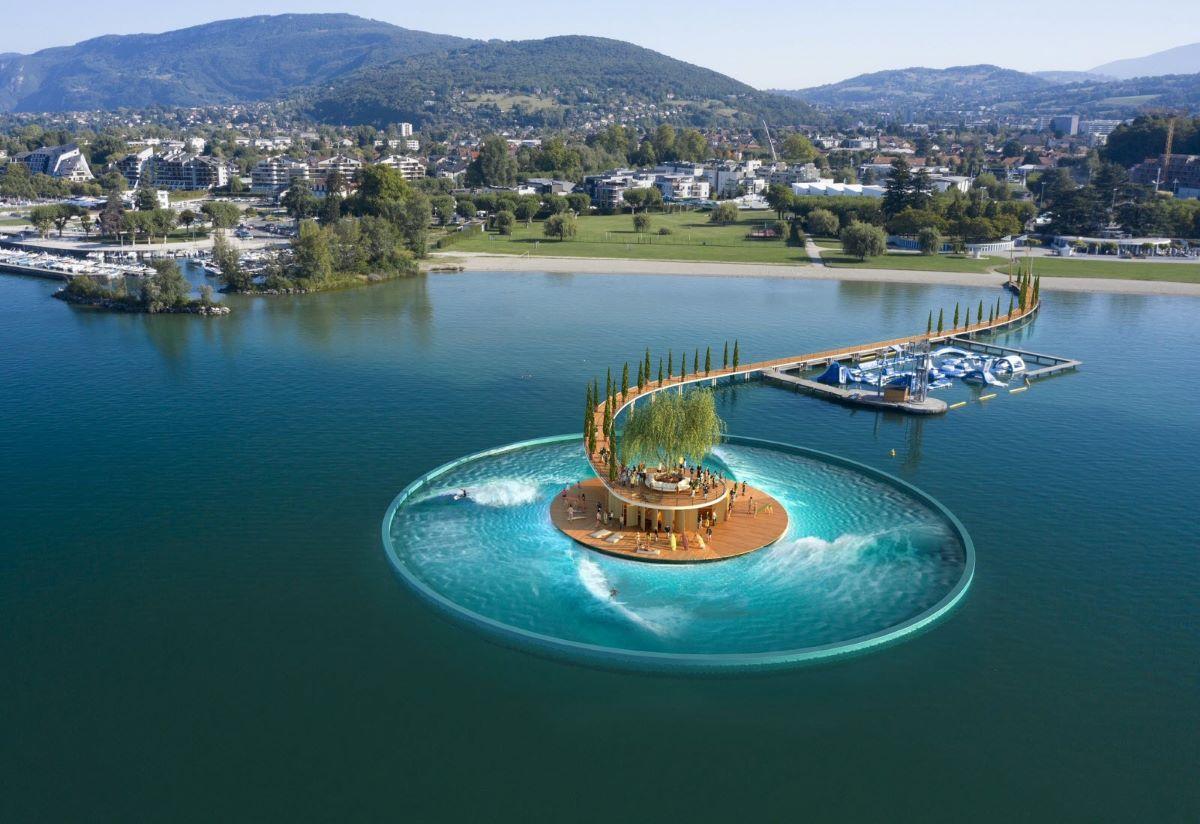 Un projet de vague artificielle pour surfer sur le lac du Bourget abandonné