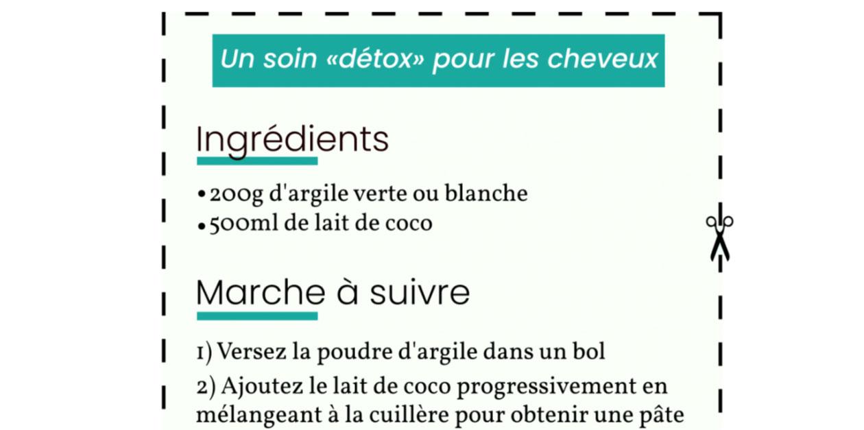 VendreDIY : un soin « détox » pour les cheveux