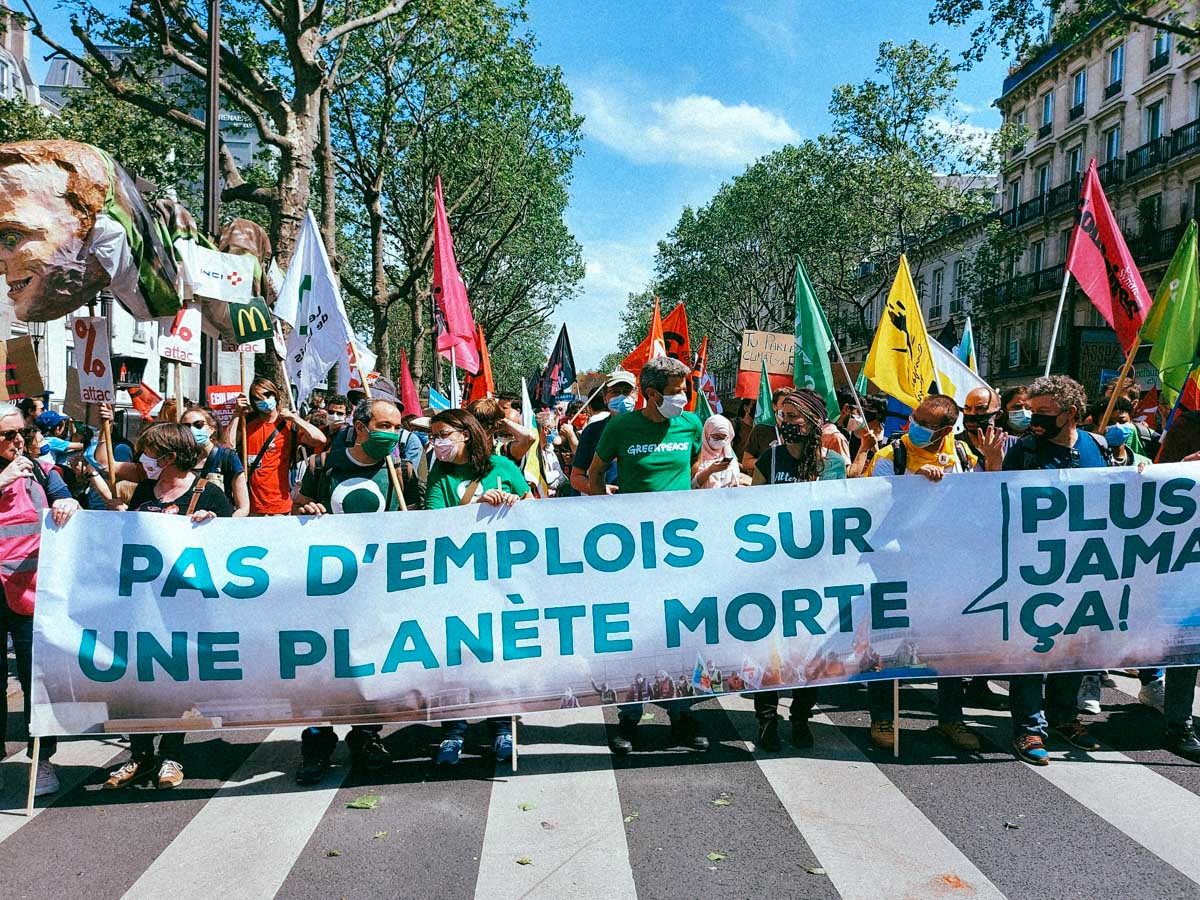 Écolos et syndicalistes s&rsquo;unissent pour l’emploi et le climat